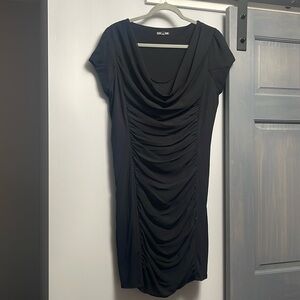 Like new condition black body con dress